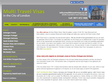Tablet Screenshot of multitravelvisas.co.uk
